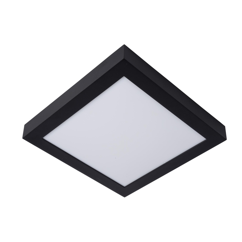 Lucide PlafonniereBrice-Led 30cm vierkant IP44 zwart - 28117/30/30